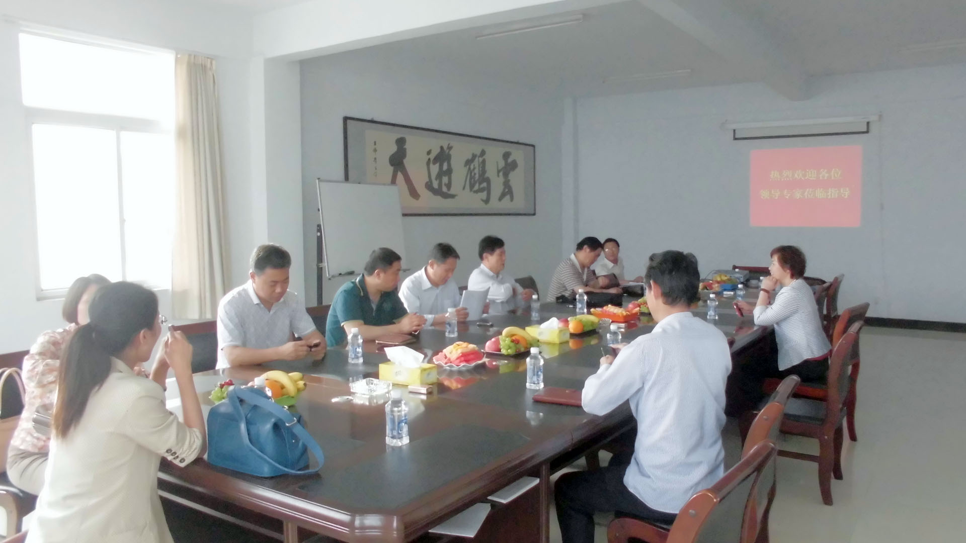 省政府領(lǐng)導一行到我司進行考察、指導